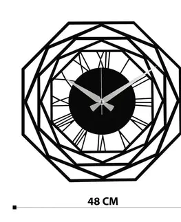 Dekorativní kovové nástěnné hodiny Enzoclock - S012
