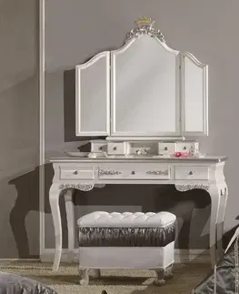 Estila Luxusní nástěnné zrcadlo Alegro ve tvaru triptychu s dřevěným vyřezávaným rámem 103cm