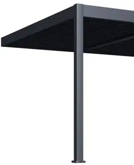 Bioklimatická pergola INTRO DUO 4x4 m ke stěně Rojaplast