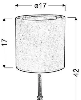 Stolní lampa MELBA 1xE14