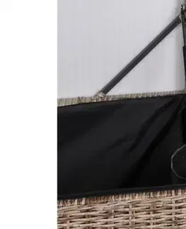 Zahradní úložný box polyratan 1037 l
