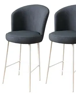 Sada barových židlí Fora Anthracite and White, 2 ks, 2 ks