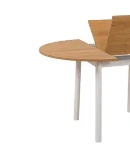 Extendable Dining Table Oliver - Oak, White