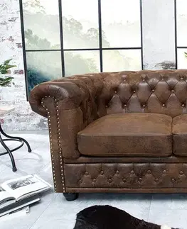 Chesterfield pohovka 2-místná MIDAS Dekorhome