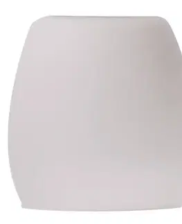 Bílé skleněné stínidlo E27 pro lampu Amba
