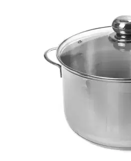 SSW - Hrnec nerezový 20cm a skleněná poklice 3,6l
