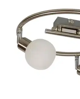 Spirálová stropní lampa 3X40W G9 saténový chrom ALABASTER