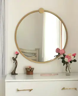 Zrcadlo Gold Metal Ayna 60 cm