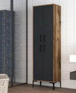 Skříň Berlin Walnut and Anthracite