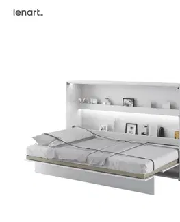 Dig-net nábytek Sklápěcí postel Lenart BED CONCEPT BC-05 bílá | 120 x 200 cm