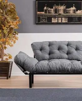 Dvoumístná rozkládací pohovka Nitta - Grey