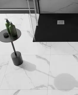 MEXEN Stone+ Sprchová vanička čtvercová 70x70, černá 44707070