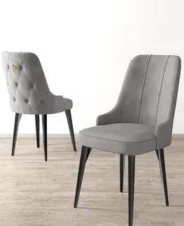 Sada židlí (6 kusů) Newa - Grey, Black