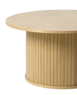 Estila Konferenční stolek Bornholm, světlý dub, Ø 90 cm