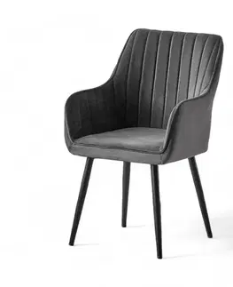 Sada židlí (2 kusy) Nova - Anthracite, Black