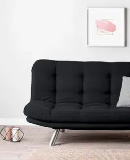 Trojmístná rozkládací pohovka Misa Sofabed - Black