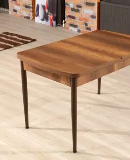 Extendable Dining Table Trend Barok - Walnut, Brown