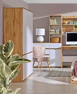 Dolmar Noční stolek ARCHA AR10 Barva: Bílá