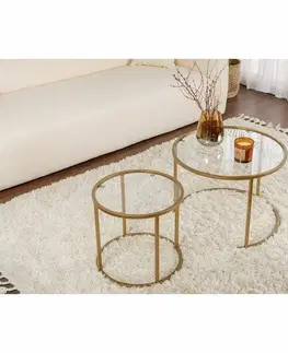 Sada konferenčních stolků Aurum Gold 60 cm, 2 ks