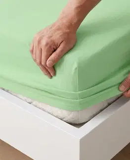 4Home Jersey prostěradlo IDEAL zelená, 60 x 120 cm, 60 x 120 cm