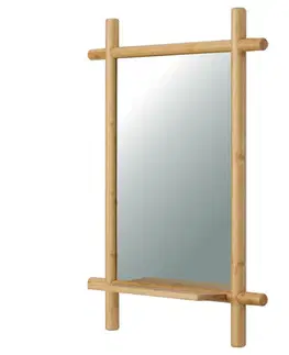 Nástěnné zrcadlo B027 NAT, bambus
