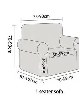 4Home Napínací potah na křeslo Wave, 75 - 95 cm