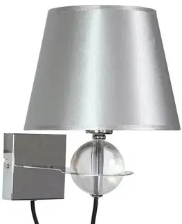 Nástěnná lampa 1X40W E14 stříbrná TESORO
