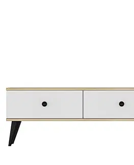 TV stolek Mona 120 - Sapphire Oak, White