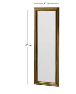 Zrcadlo Smooth Gold 40 x 105 cm