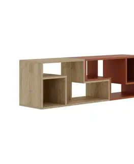 TV stolek Glis - Sapphire Oak, Cinnamon