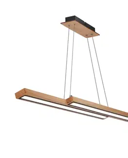 Dřevěná závěsná lampa Sento 20W LED 4000K černý kryt