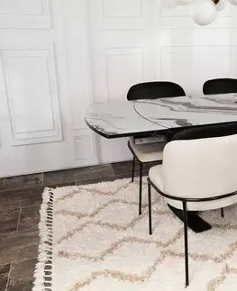Sada jídelních židlí Dore Cream and Black, 2 ks, 2 ks