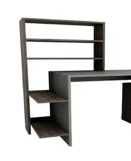 Psací stůl Melis - Walnut, Anthracite