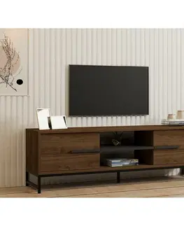 Televizní stolek Mono Walnut and Black