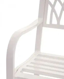 Ocelová zahradní lavička Dekorhome