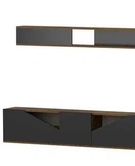 Televizní stolek s policí Tac Walnut and Black