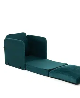 Rozkládací křeslo Saga Single - Petrol Green