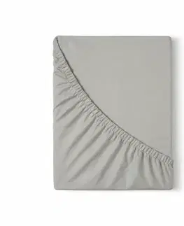 Kvalitex Saténové prostěradlo s gumou světle šedá, 120 x 200 cm