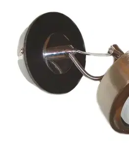 Nástěnná lampa Earth GX53 Energo saténová/wenge
