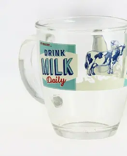 PROHOME - Hrnek 380ml sklo Milk
