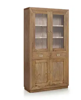 Estila Luxusní elegantní vitrína se čtyřmi dvířky a dvěma zásuvkami Merapi