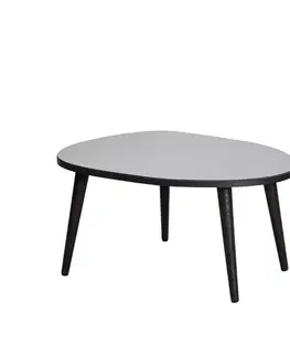 Konferenční stolek Gusto Black s tmavým sklem