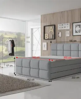 Boxspringová postel CRESSEN 2 Tempo Kondela