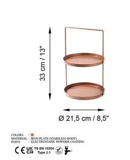 Dekorativní kovový doplněk Tılos-A - Copper