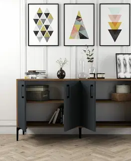 Skříňka Kieve Walnut and Anthracite