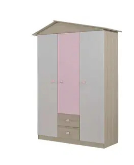 Šatní skříň Ayder New - Pink