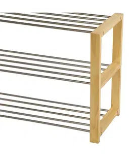 Kovový botník FRAME 3, přírodní