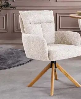 Otočné jídelní křeslo 2 ks GYES Dekorhome