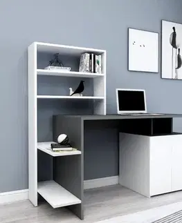 Psací stůl Melis - White, Anthracite