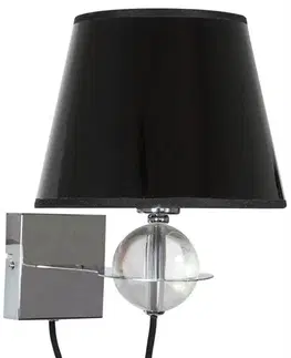 Nástěnná lampa 1X40W E14 černo-zlatá středová TESORO
